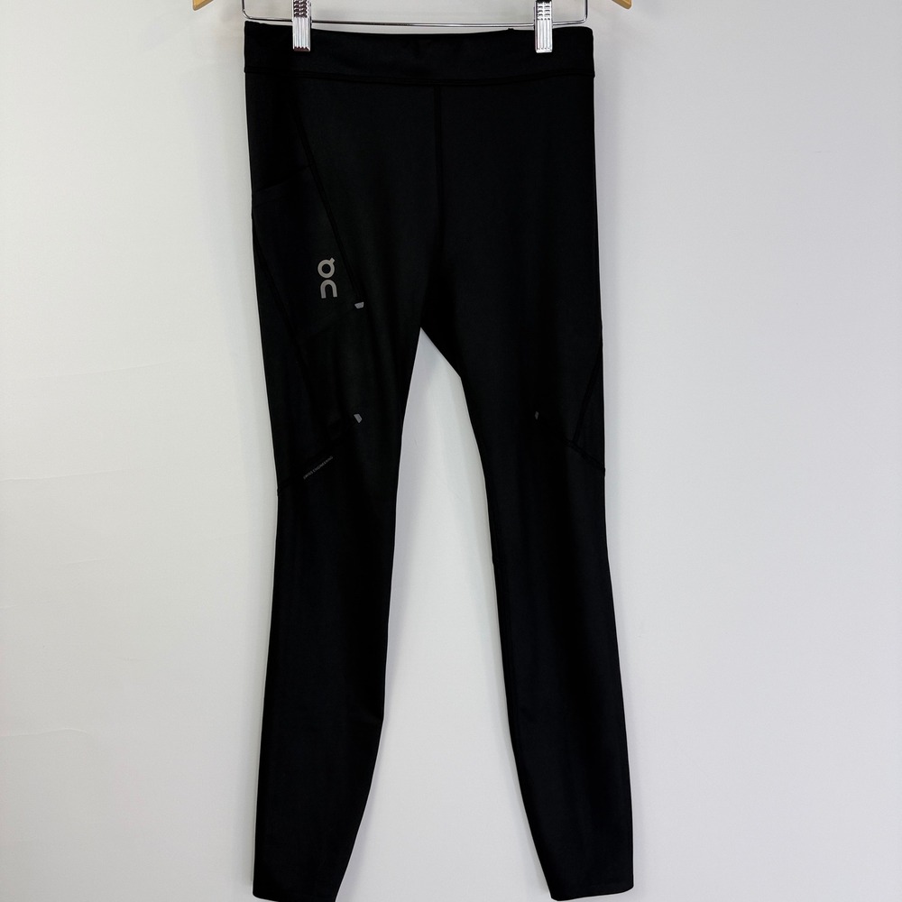 On Cloud Running Performance Tights Mens S Black ME1154 Reflective Athletic